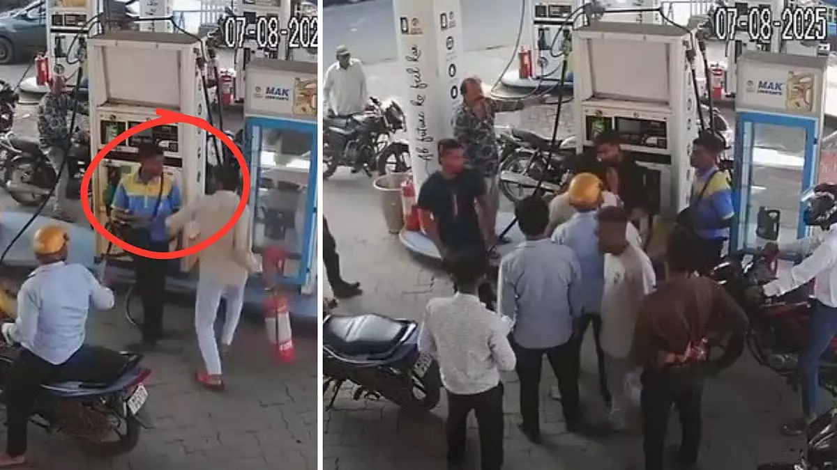 हेलमेट नहीं, ईंधन नहीं: जबलपुर में बिना हेलमेट के युवक ने पेट्रोल पंप कर्मचारी को पीटा हेलमेट नहीं, ईंधन नहीं: जबलपुर में बिना हेलमेट के युवक ने पेट्रोल पंप कर्मचारी को पीटा