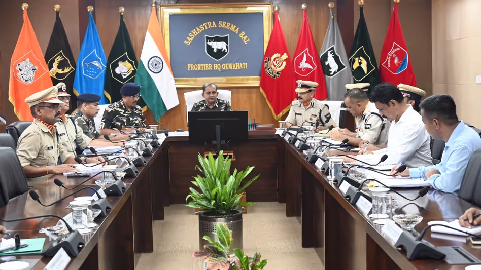 SSB प्रमुख ने असम में भारत-भूटान सीमा पर सीमा तैयारियों की समीक्षा की SSB प्रमुख ने असम में भारत-भूटान सीमा पर सीमा तैयारियों की समीक्षा की