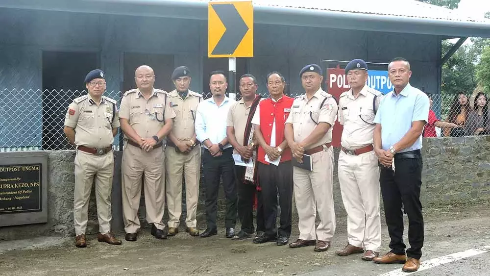 Nagaland : अस्थायी उंगमा पुलिस चौकी का उद्घाटन