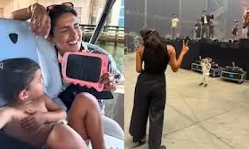 प्रियंका चोपड़ा की बेटी मालती ने लिखा माँ, खुशी से झूम उठीं एक्ट्रेस