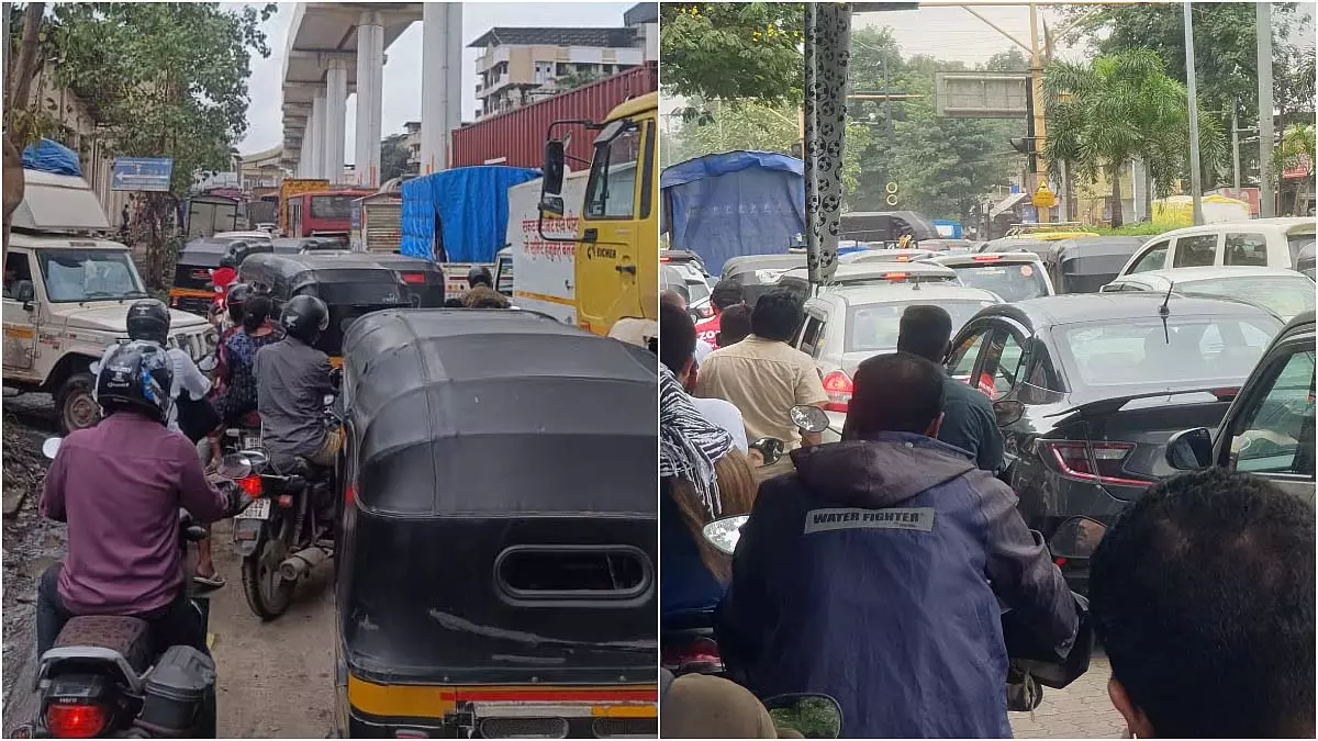 ठाणे, मुंब्रा, भिवंडी और कल्याण में ट्रैफिक जाम की स्थिति गंभीर ठाणे, मुंब्रा, भिवंडी और कल्याण में ट्रैफिक जाम की स्थिति गंभीर