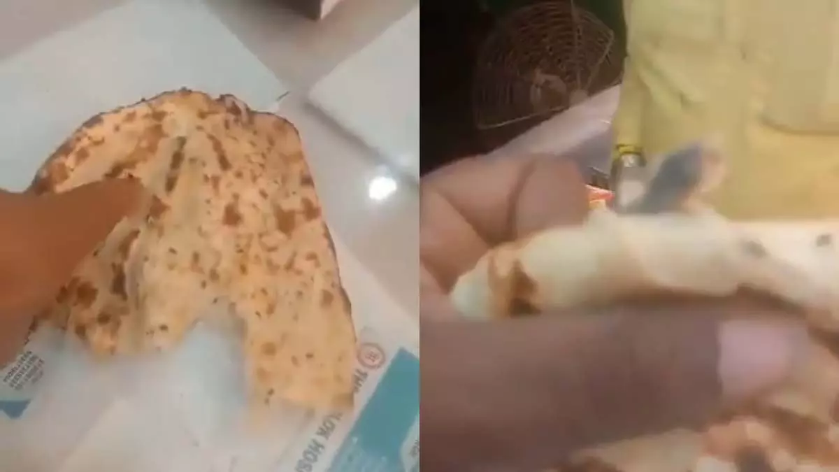 UP: कानपुर में मशहूर ढाबे पर तंदूरी रोटी के अंदर मरी हुई छिपकली मिली UP: कानपुर में मशहूर ढाबे पर तंदूरी रोटी के अंदर मरी हुई छिपकली मिली