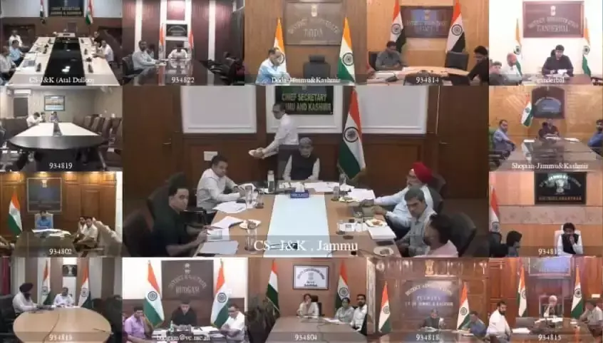 Srinagar: मुख्य सचिव ने ई-ऑफिस कार्यान्वयन पर बैठक की Srinagar: मुख्य सचिव ने ई-ऑफिस कार्यान्वयन पर बैठक की