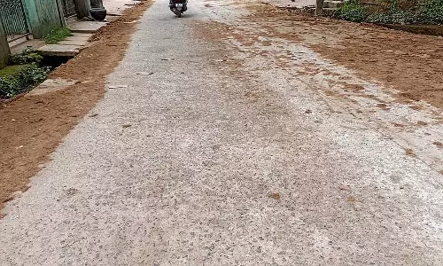 विधायक ने क्षतिग्रस्त सीमेंट सड़क की मरम्मत के निर्देश दिए विधायक ने क्षतिग्रस्त सीमेंट सड़क की मरम्मत के निर्देश दिए