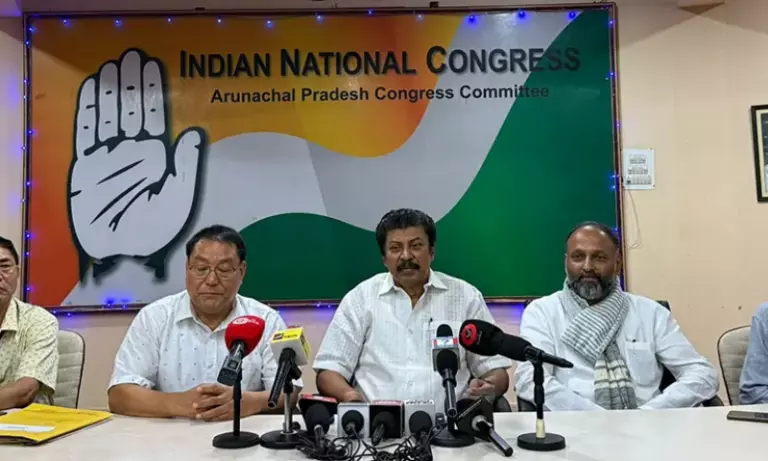 Arunachal में कांग्रेस ने सियांग बांध मुद्दे पर सरकार को घेरा Arunachal में कांग्रेस ने सियांग बांध मुद्दे पर सरकार को घेरा