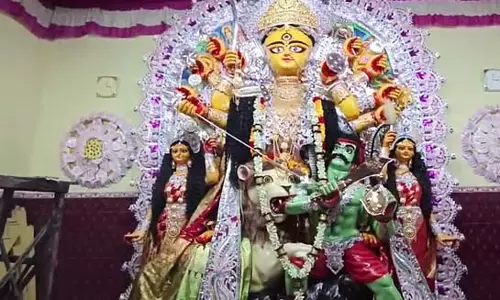 महिषामर्दिनी पूजा शुरू, उत्सव के मूड में कालना
