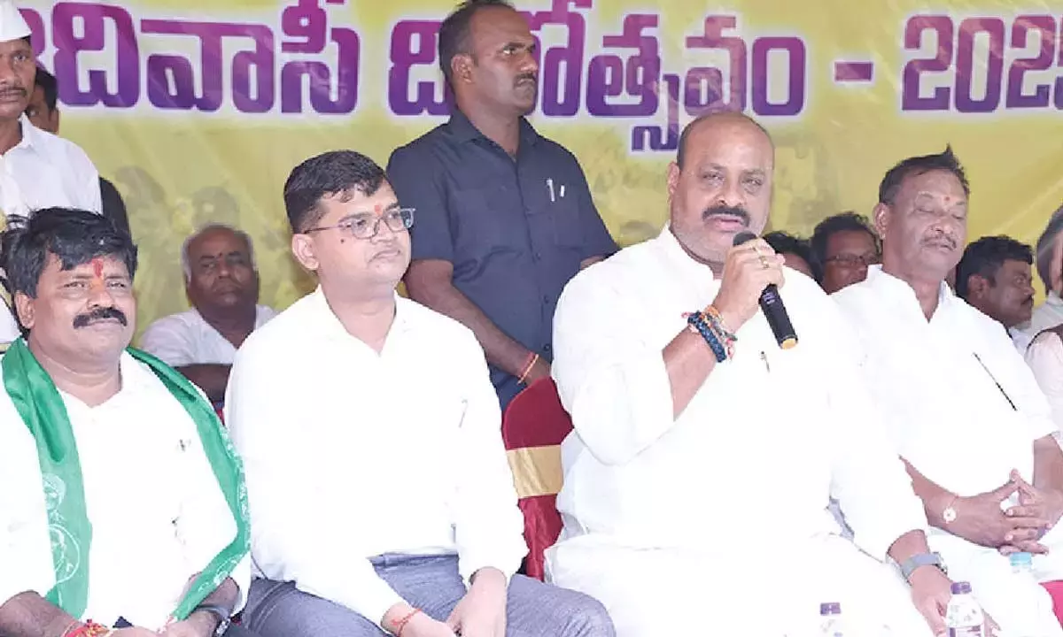 Andhra: अच्चन्ना ने आदिवासियों के विकास में तेजी लाने का संकल्प लिया Andhra: अच्चन्ना ने आदिवासियों के विकास में तेजी लाने का संकल्प लिया