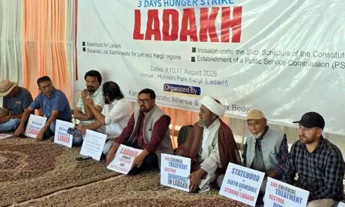 KDA-LAB ने कारगिल में तीन दिवसीय भूख हड़ताल शुरू की