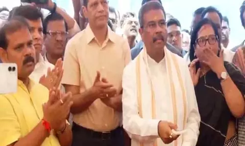 Odisha: केंद्रीय मंत्री धर्मेंद्र प्रधान ने गंजम में पहले विलवणीकरण संयंत्र का किया उद्घाटन
