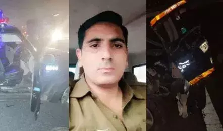 Ghaziabad: तेज रफ्तार ट्रक की टक्कर में पुलिसकर्मी की मौत Ghaziabad: तेज रफ्तार ट्रक की टक्कर में पुलिसकर्मी की मौत