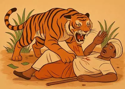 बगहा में बाघ के हमले में किसान की मौत, एक अन्य वनकर्मी घायल बगहा में बाघ के हमले में किसान की मौत, एक अन्य वनकर्मी घायल