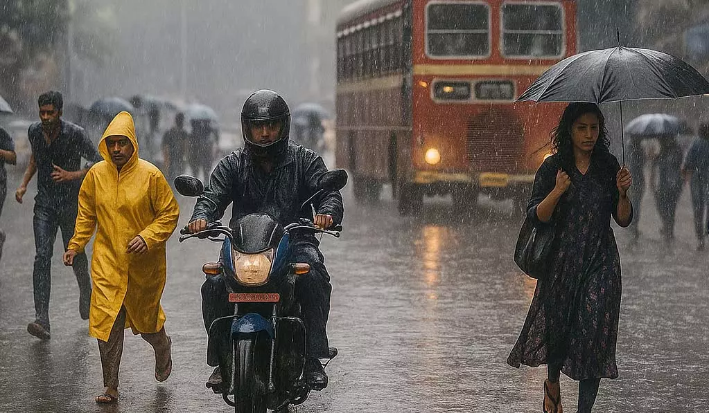 Mumbai में आज मध्यम से भारी बारिश की संभावना Mumbai में आज मध्यम से भारी बारिश की संभावना