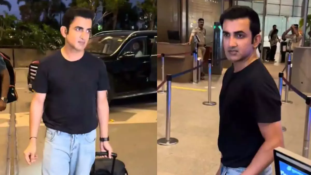 एयरपोर्ट पर पपराज़ी के साथ Gautam Gambhir का विनम्र पल वायरल एयरपोर्ट पर पपराज़ी के साथ Gautam Gambhir का विनम्र पल वायरल