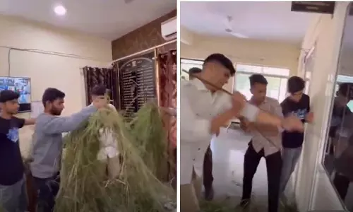 NSUI नेता पटवारी पर GACC प्रिंसिपल के कार्यालय में घुसने और तोड़फोड़ करने का मामला दर्ज