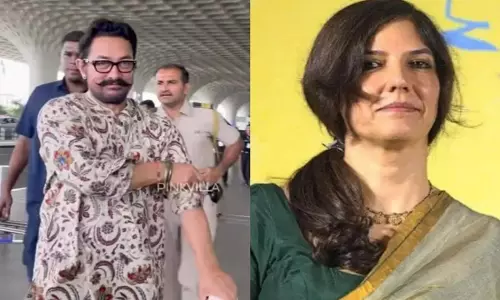 Aamir Khan अपनी गर्लफ्रेंड के साथ मुंबई एयरपोर्ट पर जाते हुए नजर आए।