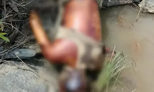 नाले में अज्ञात लाश मिली, बहकर आने की आशंका