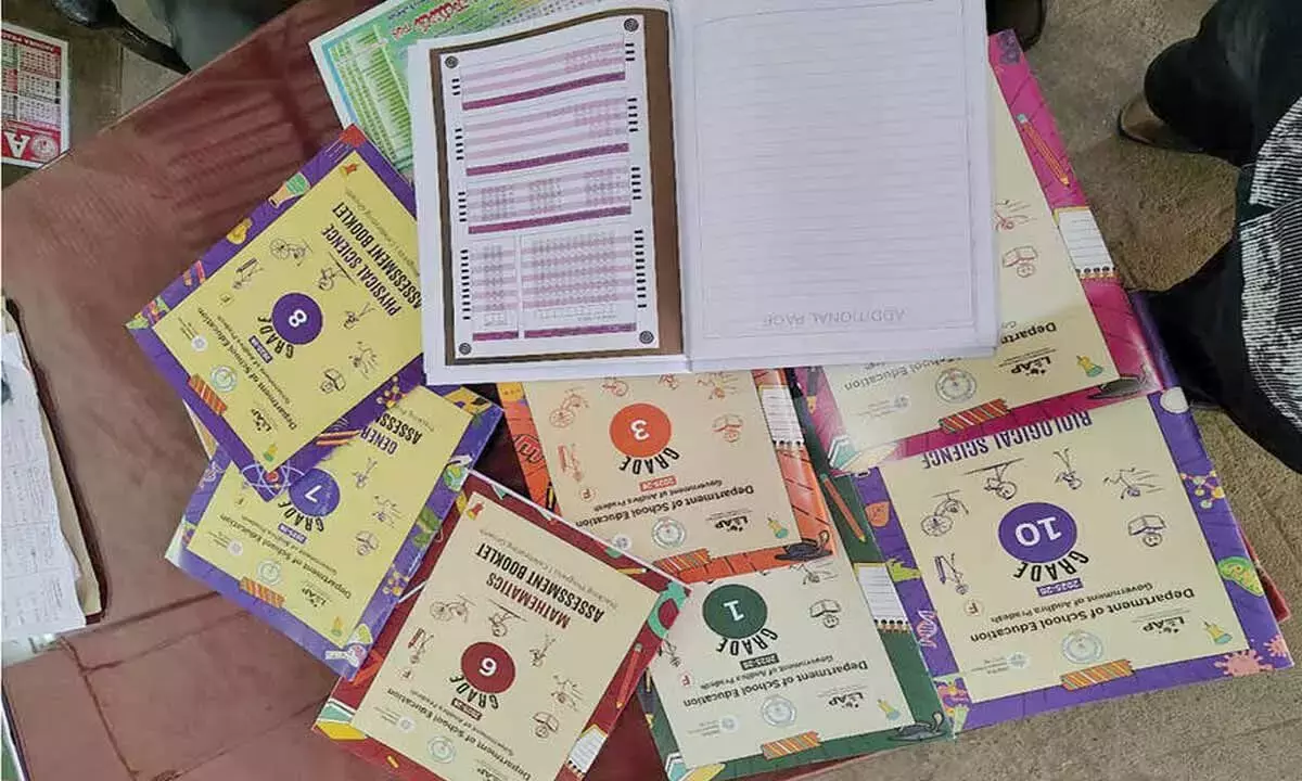 Andhra: बच्चों के विषयवार अंकों पर नज़र रखने के लिए मूल्यांकन पुस्तिकाएँ