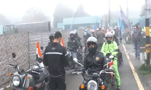 भारतीय सेना की सूर्या स्पीति बाइक रैली Shimla से रवाना