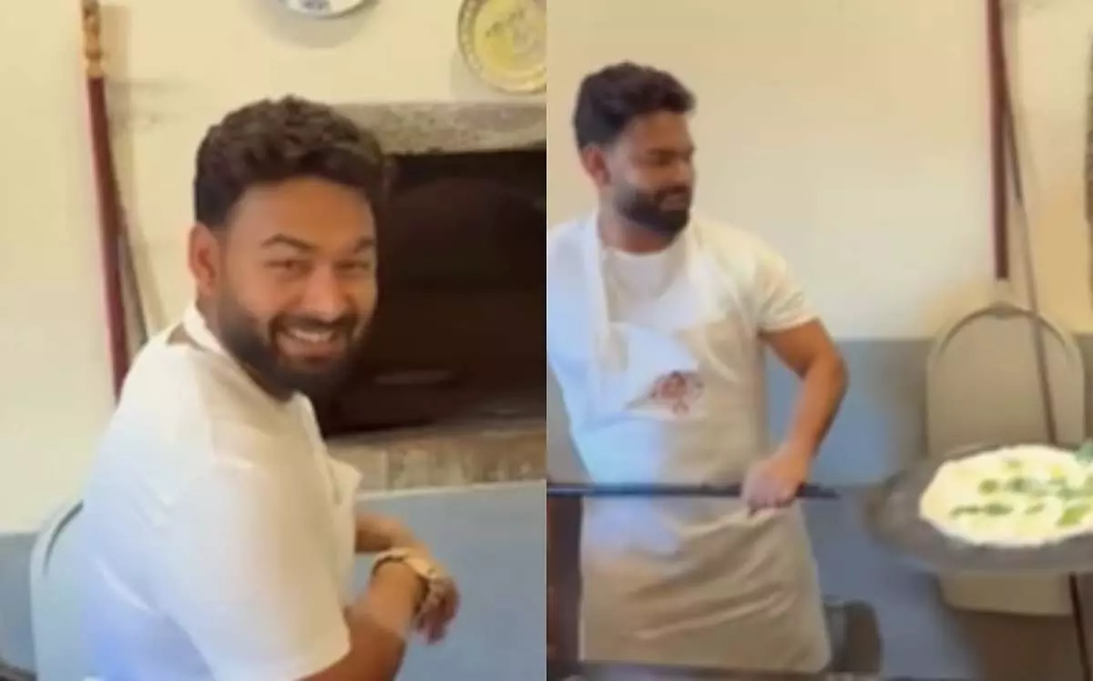 Rishabh Pant ने पकाया पिज़्ज़ा, भाई की प्रतिक्रिया का किया अंदाजा Rishabh Pant ने पकाया पिज़्ज़ा, भाई की प्रतिक्रिया का किया अंदाजा