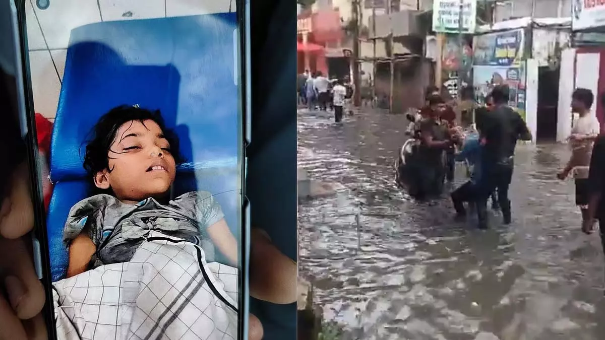 UP: गोरखपुर में खुले नाले में गिरने से 8 साल की बच्ची की मौत UP: गोरखपुर में खुले नाले में गिरने से 8 साल की बच्ची की मौत
