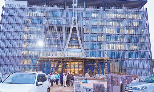 CRDA परियोजना कार्यालय का निर्माण कार्य लगभग  हो गया है पूरा