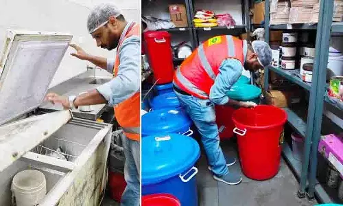 GHMC के निरीक्षण में पिस्ता हाउस रेस्तरां में स्वच्छता संबंधी खामियां उजागर हुईं GHMC के निरीक्षण में पिस्ता हाउस रेस्तरां में स्वच्छता संबंधी खामियां उजागर हुईं