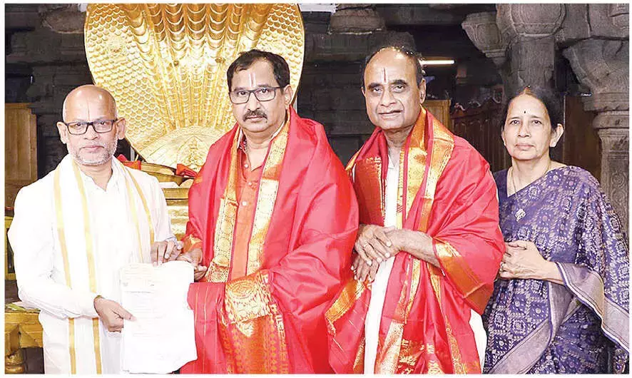 Andhra: टीटीडी को 1.1 करोड़ रुपये का दान