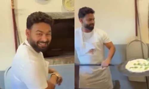 Rishabh Pant ने पकाया पिज़्ज़ा, भाई की प्रतिक्रिया का किया अंदाजा Rishabh Pant ने पकाया पिज़्ज़ा, भाई की प्रतिक्रिया का किया अंदाजा