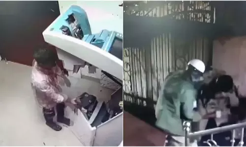Karnataka : एटीएम लूट की नाकाम कोशिश सीसीटीवी में कैद