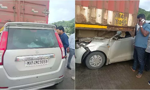 Mumbai-Goa हाइवे पर कंटेनर की टक्कर में महिला डॉक्टर की मौत Mumbai-Goa हाइवे पर कंटेनर की टक्कर में महिला डॉक्टर की मौत