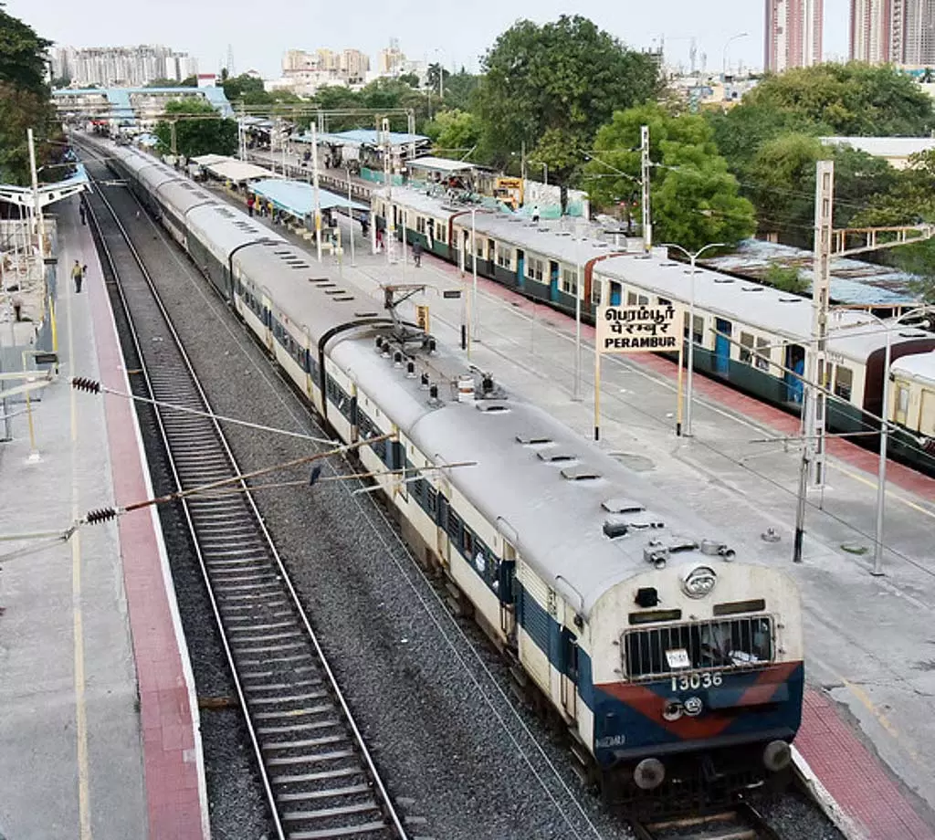 Chennai उपनगरों में आज से तीन दिनों के लिए 17 ट्रेनें रद्द Chennai उपनगरों में आज से तीन दिनों के लिए 17 ट्रेनें रद्द
