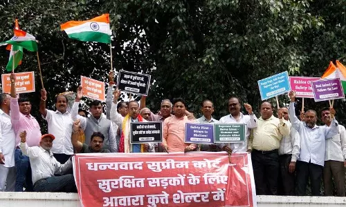 Delhi आवारा कुत्तों पर SC के आदेश पर आभार जताते हुए पूर्व मंत्री व निवासियों की रैली