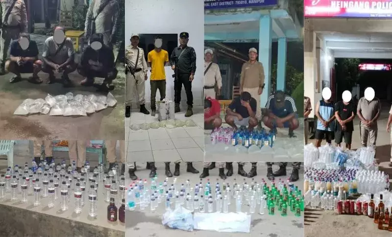 Manipur में अवैध शराब के खिलाफ कार्रवाई, 30 लोग गिरफ्तार