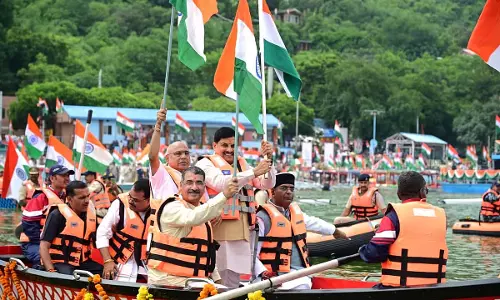 MP : मुख्यमंत्री मोहन यादव ने भोपाल के बोट क्लब से तिरंगा यात्रा शुरू की