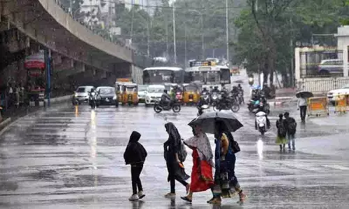 मानसून ने Hyderabad को भिगोया, छह क्षेत्रों में 52 मिमी तक बारिश हुई