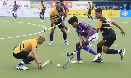 Jalandhar: 15वीं हॉकी इंडिया जूनियर पुरुष राष्ट्रीय चैंपियनशिप में छह टीमों ने जीत दर्ज की Jalandhar: 15वीं हॉकी इंडिया जूनियर पुरुष राष्ट्रीय चैंपियनशिप में छह टीमों ने जीत दर्ज की