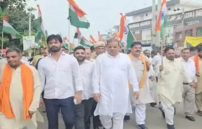 Sonipat: गन्नौर की सड़कों पर उमड़ा देशभक्ति का सैलाब