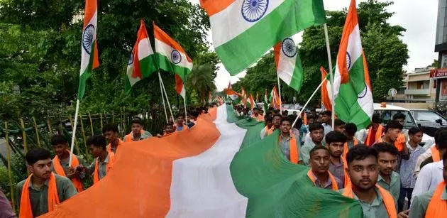 BJP Yuva मोर्चा ने निकाली भव्य तिरंगा यात्रा BJP Yuva मोर्चा ने निकाली भव्य तिरंगा यात्रा