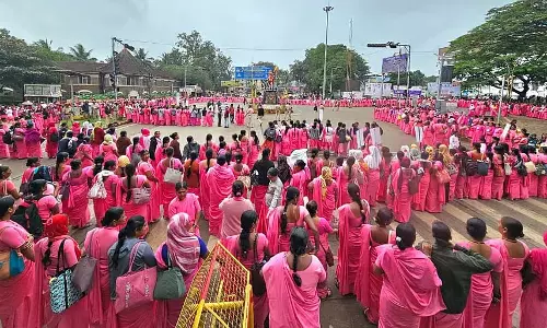 Belgaum : आशा कार्यकर्ताओं का विरोध प्रदर्शन अस्थायी रूप से समाप्त