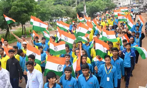 Bidar में तिरंगा यात्रा समारोह