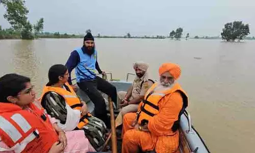 Sultanpur Lodhi में ब्यास नदी का जलस्तर बढ़ने पर आपदा प्रतिक्रिया बल ने बचाव और राहत कार्य शुरू