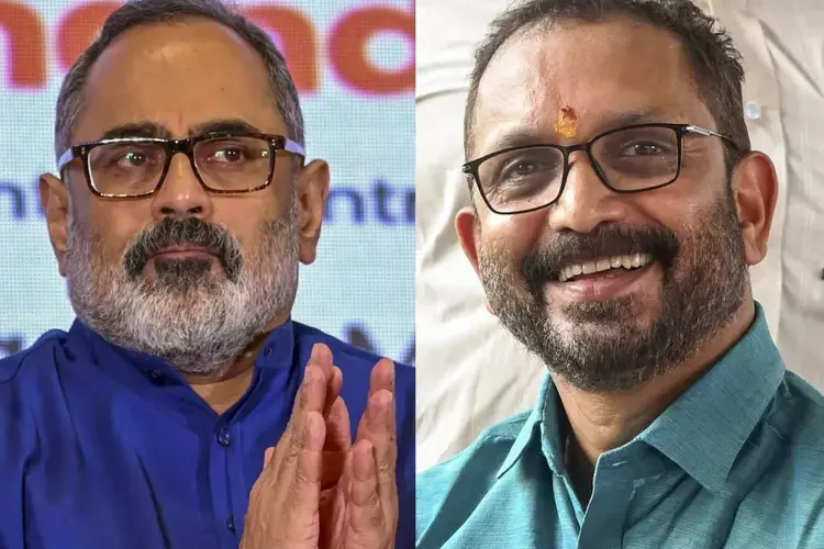 Kerala : नेमोम में राजीव, वर्कला में सुरेंद्रन, वट्टियूरकावु में पद्मजा बनाम मुरली Kerala : नेमोम में राजीव, वर्कला में सुरेंद्रन, वट्टियूरकावु में पद्मजा बनाम मुरली