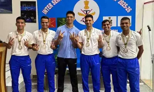 Chandigarh: भारतीय नौसेना ने स्क्वैश प्रतियोगिता जीती