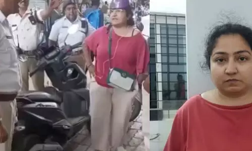 Bengaluru : ट्रैफिक पुलिस को गालियां देने वाली महिला गिरफ्तार