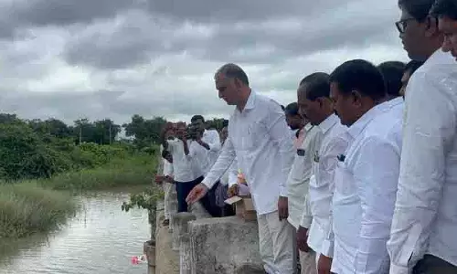 पानी की पंपिंग में देरी के कारण सिद्दीपेट में खेती का रकबा 1.20 लाख एकड़ घटा: Harish