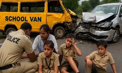 Rajasthan: कोटा में सड़क दुर्घटना में 11 स्कूली बच्चे घायल