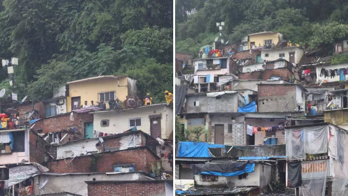 Mumbai: विक्रोली में भारी बारिश के चलते भूस्खलन, 2 की मौत, 2 घायल Mumbai: विक्रोली में भारी बारिश के चलते भूस्खलन, 2 की मौत, 2 घायल
