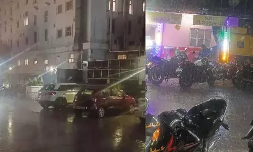 Hyderabad और मेडचल-मलकजगिरी में 1 दिन की रात मध्यम से भारी बारिश हुई