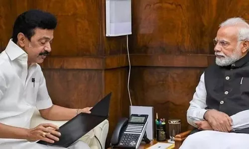 CM स्टालिन ने प्रधानमंत्री मोदी को पत्र लिखा, US टैरिफ से तमिलनाडु के निर्यात और नौकरियों पर खतरा CM स्टालिन ने प्रधानमंत्री मोदी को पत्र लिखा, US टैरिफ से तमिलनाडु के निर्यात और नौकरियों पर खतरा