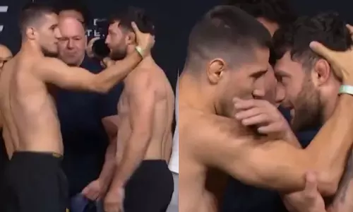 UFC 319 से पहले बैसांगुर सुसुरकेव ने एरिक नोलन का सिर खींचा